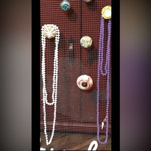 Long beaded necklaces
